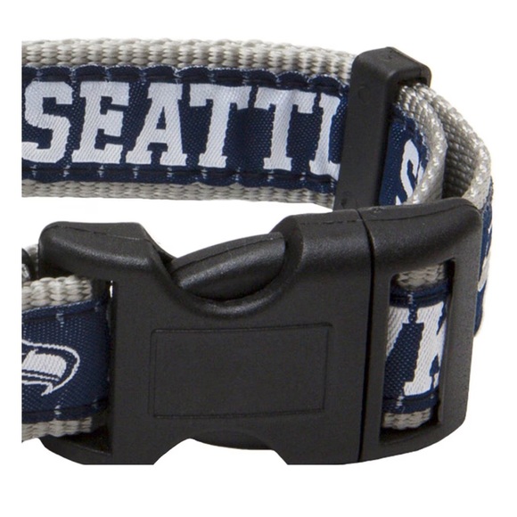 Seattle Seahawks Pet Collar Medium Dog Cat NFL Football Brand New NWT - Picture 2 of 7